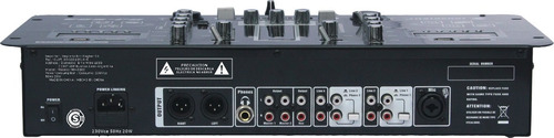 Imagen 9 de 10 de Consola Mixer Doble Usb Mp3 Display Dj Stereo 5 Entradas
