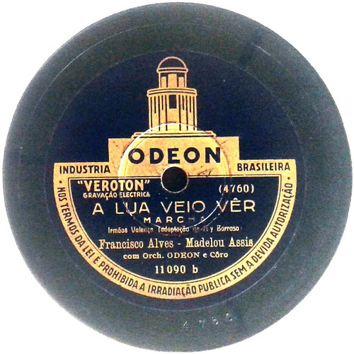 Imagem 2 de 3 de 78 Rpm Francisco Alves & Madelou Assis 1933 Selo Odeon 11090