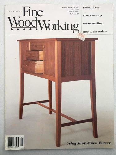 Fine Woodworking. Using Shop-sawn Veneer. August 1994. The T