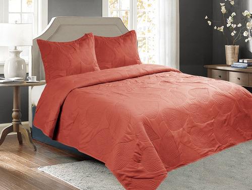 Cubrecamas Cover Verano Quilt 2 Pzas F. Almohadon Dkama D2 F Color D5 - Terracota