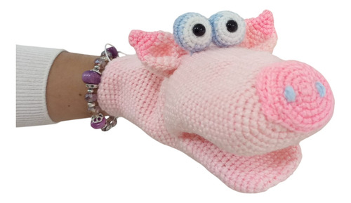 Títere A Crochet Chancho
