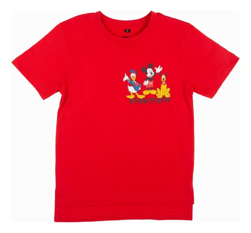 Pack Poleras Niño Mickey Y Sus Amigos Rojo Disney