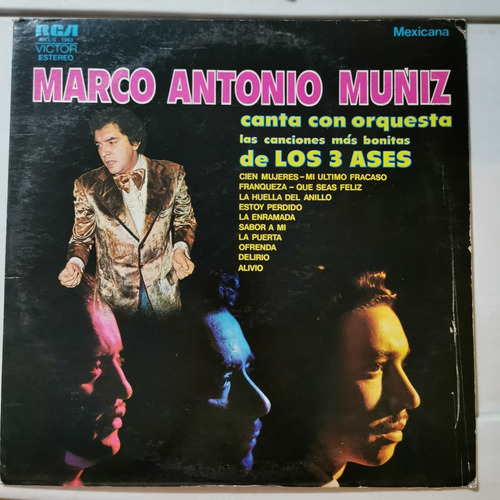 Disco Lp: Marco Antonio Muñiz-los 3 Ases