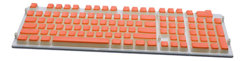 Pbt Doble Disparo Retroiluminado Pudding Keycaps Naranja