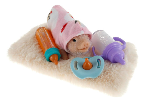 Mini Piggy Doll, Muñeca De Silicona, Estilo D