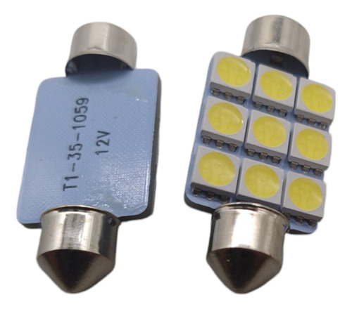Lamp Led 12v T1torpedo Sv8.5 1p 9 Leds