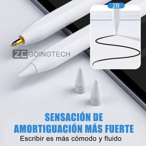 . 6pz Puntas Repuesto For Apple Pencil 1st 2nd Usb-c Con