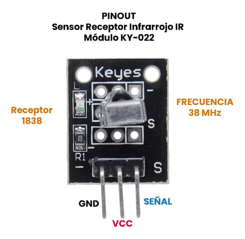 Sensor Receptor Infrarrojo Ir Módulo Ky-022 Arduino Pic