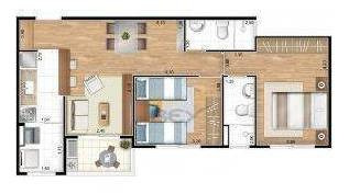 Imagem 15 de 24 de Apartamento Com 2 Dormitórios Para Alugar, 57 M² Por R$ 2.059,00/mês - Jardim Maria Helena - Barueri/sp - Ap0376