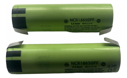 Bateria Panasonic Ncr18650pf 3,7 V 2900 Mah 10a Litio 2 Pçs