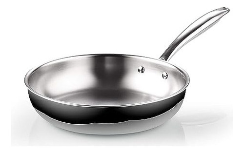 Qw Cook N Home 2682 Sartén Para Saltear De Acero Inoxidable