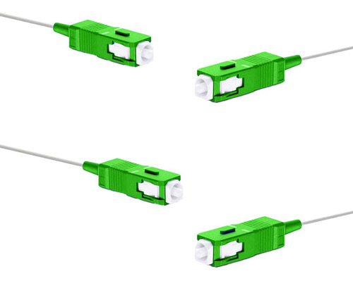 Kit Pigtail Extensão Óptica Monomodo 9/125 Sc Apc 1,5m 4 Pçs
