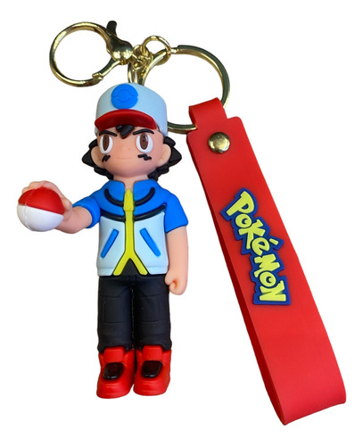 Llavero Goma 3d Ash (pokemon) Mundogeek