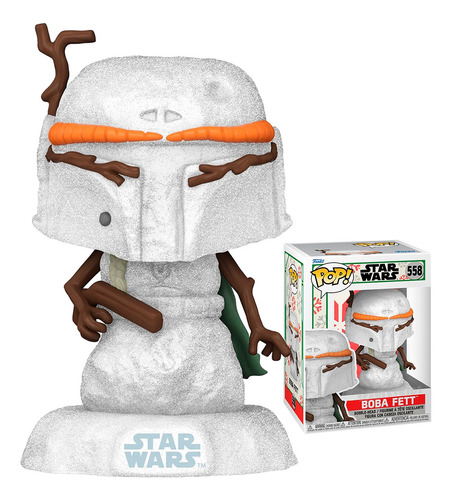 Funko Pop Boba Fett 558 Star Wars Holiday Snowman Original