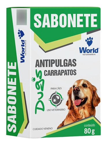 Sabonete Dugs Antipulgas E Carrapatos 80 Gr Word