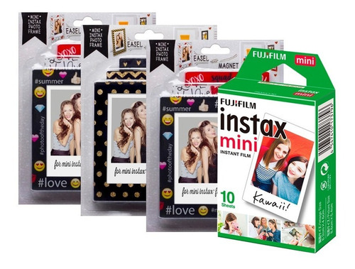 Imagen 1 de 5 de Fujifilm Película Instax Mini 10 Fotos + Marcos