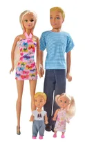 Comprar Juguetes Kit Familia De Muñecas Tipo Barbie Bonnie Pink 