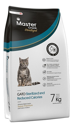 Alimento Para Gatos Master Crock Sterilized 7,5kg