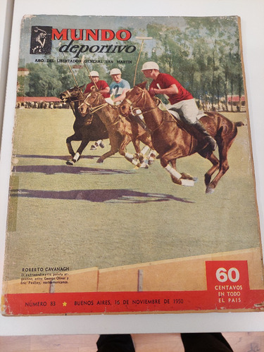 Revista Mundo Deportivo 83 16/11/1950 Racing Campeón!