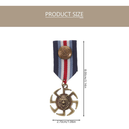 2 Piezas De Insignias De Juego De Medalla Fiesta, Insig...