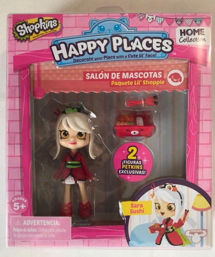 Sara Sushi Shopkins Happy Places Home Collection Pet Saloon (Usado)