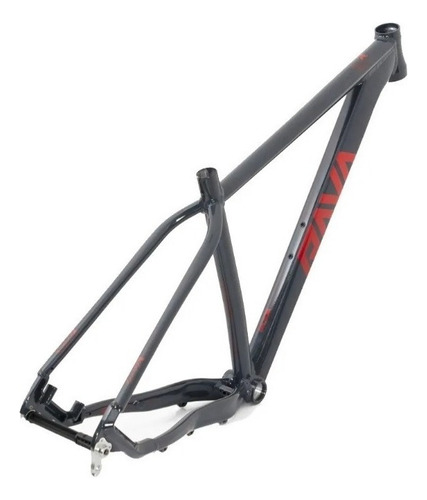 Quadro Bicicleta Bike Mtb Aro 29 Rava Cave Tsw Alumínio Cor Cinza/vermelho