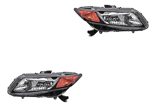 Par De Faros Honda Civic Sedan 2012