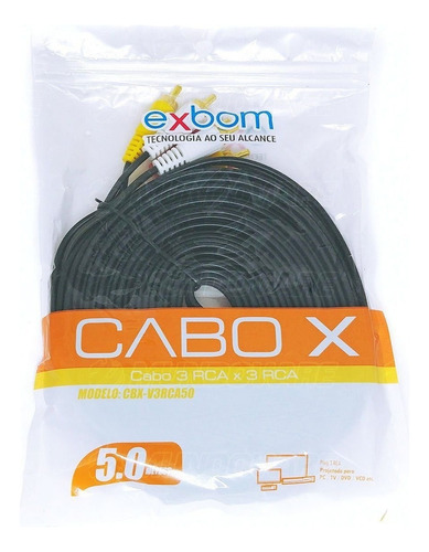 Cable Av Audio, vídeo, TV, DVD, proyector de cine en casa, coche, 5 m