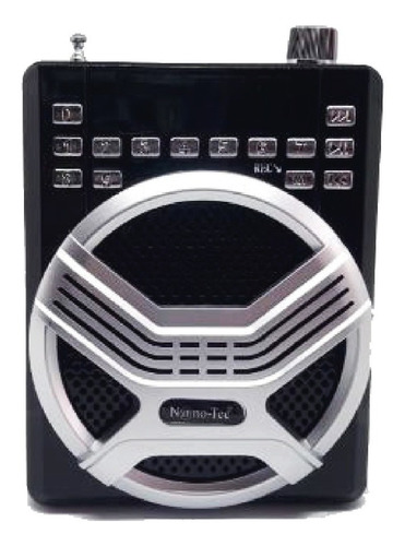 Imagen 1 de 10 de Amplificador Portatil Microfono Nano-tec Radio Fm  / Impoluz