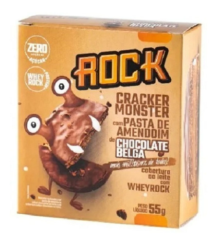 Cracker Monster Com Pasta De Amendoim - Alfajor Rock Penault