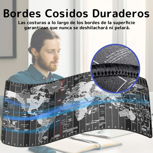 Para Alfombrilla De Ratón For Gamers, 800 X 300 X 3 Mm, Xxl,