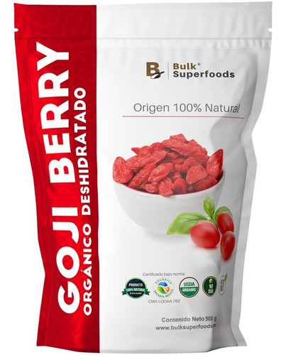 Bayas De Goji Orgánica 500g, Bulk Superfoods, Goji Berry