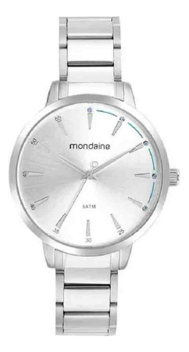 Kit Relógio Mondaine Prata Feminino 32499l0mkne2k2