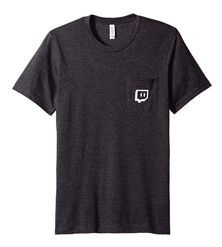 Remera Oficial Twitch Original Glitch Streamer Gamer