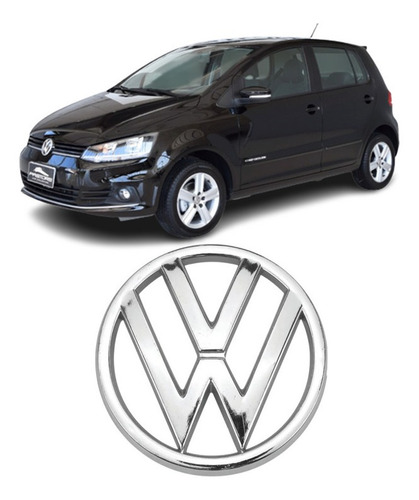 Emblema Grade Dianteira Volkswagen Fox Highline Imotion 2015