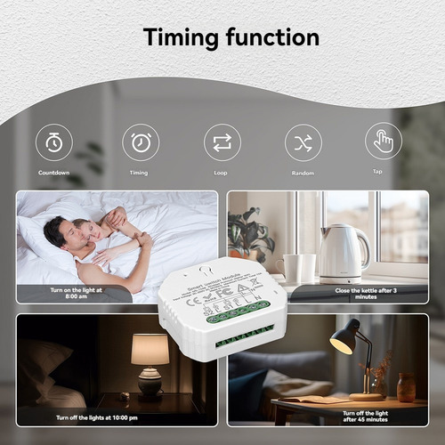 Módulo De Comutação Wifi Tuya, Controle Compartilhado, Autom