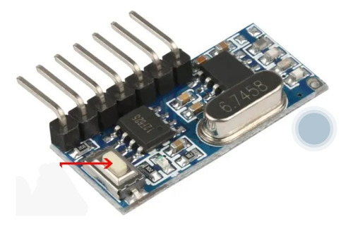 Electrokit Módulo Receptor Rf Ev 1527 4 Ch+ Control 433 Mhz