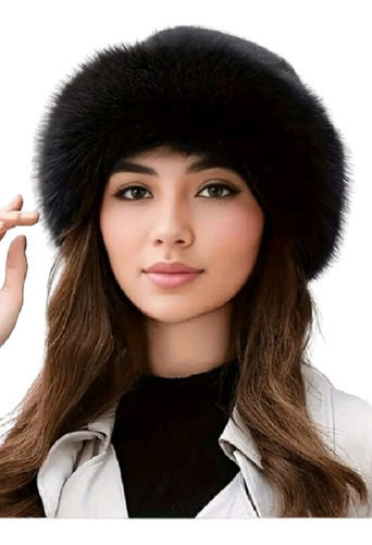 Gorro De Piel Somos Reinas Negro U Lisa
