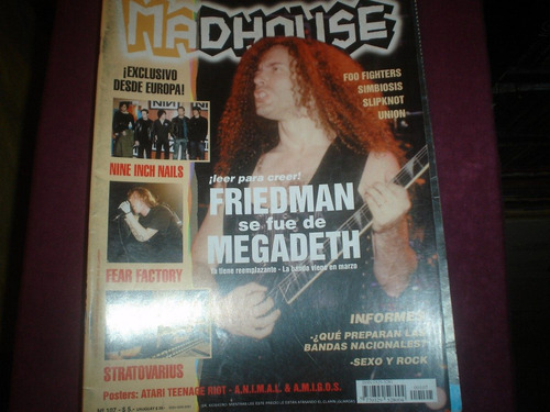 Revista Madhouse - Numero 107 - ( Megadeth, Stratovarius )