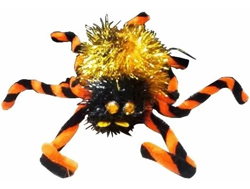 Araña Negra X 6  Tarántula Halloween Fiesta Decoración