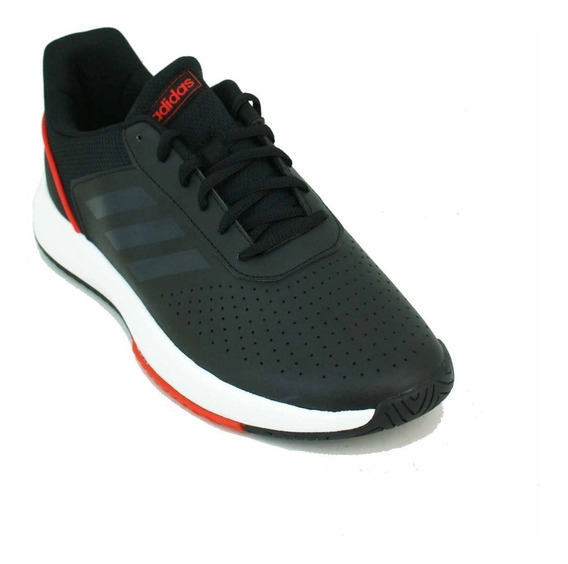 zapatillas adidas negras con rojo