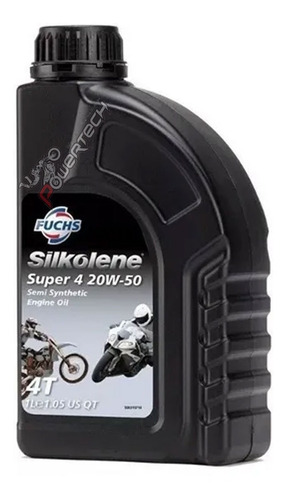 Aceite Motor 4t Silkolene Super 4 20w50 Semi Sintetico - 1l