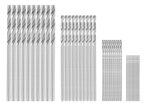Broca Hss Twi-fs De 40 Unidades, 0,5 Mm A 2,0 Mm, Vástago Re
