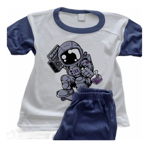 Pijamas Nenes Y Nenas Personalizadas Astronauta Skater 0886