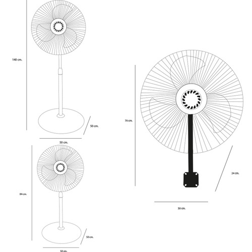 Ventilador Dace 3 En 1 18 Pulgadas 100 W Holbox V318104