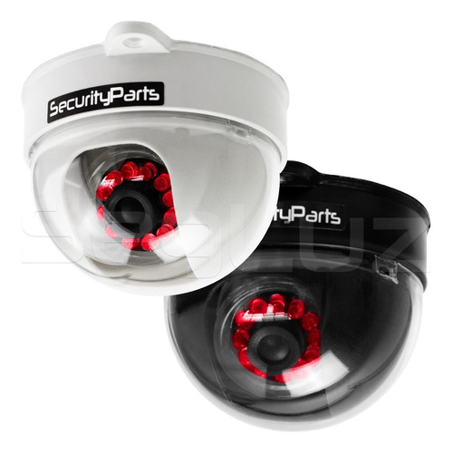 Imagem 7 de 8 de Câmera Segurança Dome Falsa C/ Led A Pilha Sem Fio Security