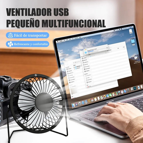Ventilador De Escritorio Mini Abanico Pequeño Portátil