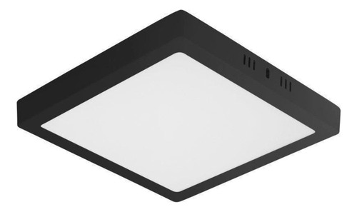 Painel De Led Taschibra Quadrado Sobrepor 24w Preto Bivolt