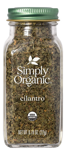 Simply Organic Hoja De Cilantro, Cortada Y Tamizada, Certifi