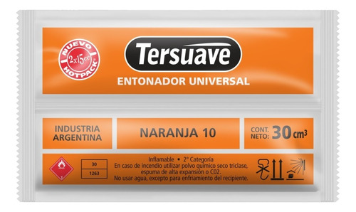 Entonador Tersuave Universal 30 Cc - Mix Color Naranja